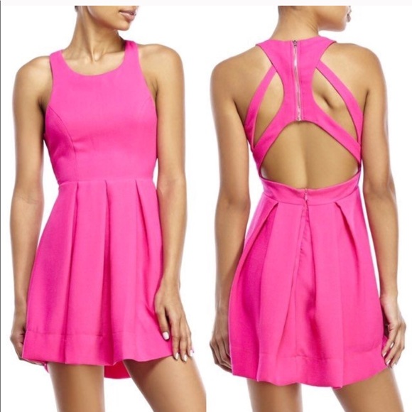 hot pink going out dress